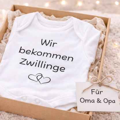 Schwangerschaft verkünden Wir bekommen Zwillinge | Baby Body Zwillinge