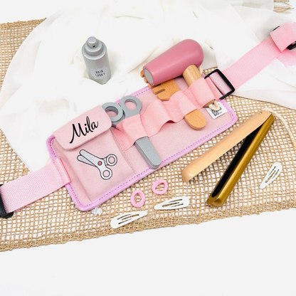 Personalisierte Friseurtasche / Holzspielzeug Mädchen - einzigartigliebe
