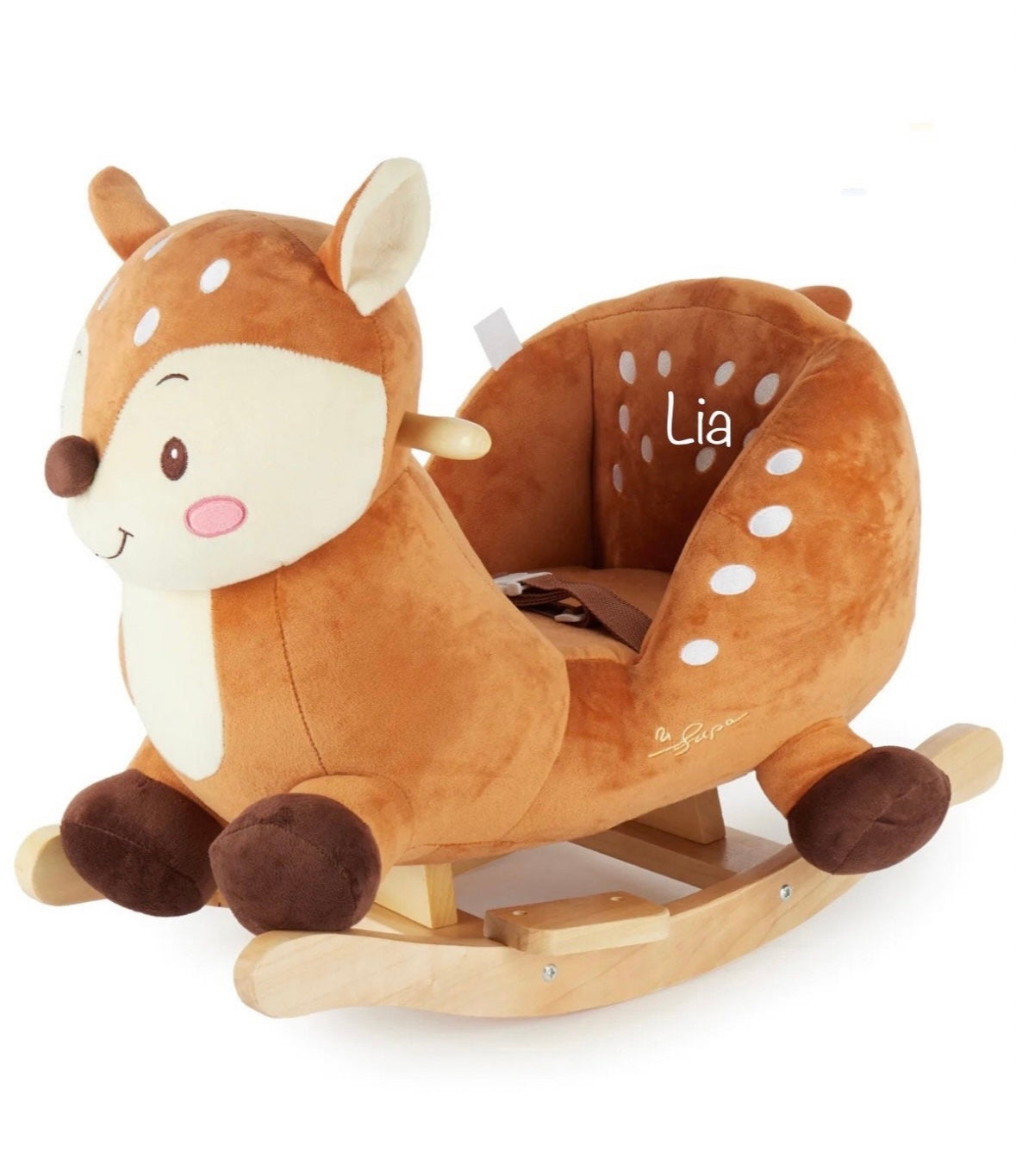 Rocking animal baby deer / rocking horse personalized with name einzigartigliebe Rocking animal baby deer / rocking horse personalized with name einzigartigliebe