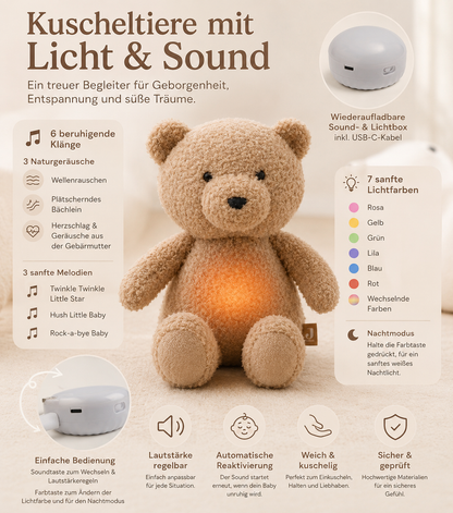     Detailansicht der Licht- und Soundbox mit USB-C-Aufladung.