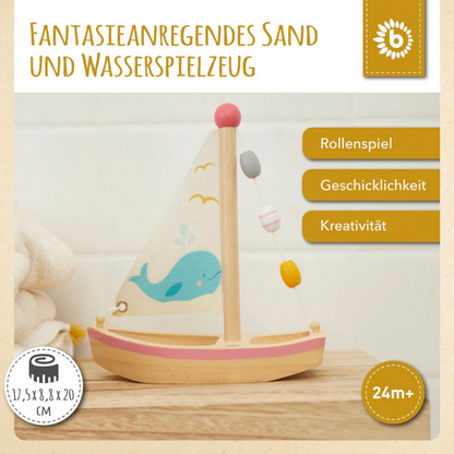 Holzsegelschiff mit Name