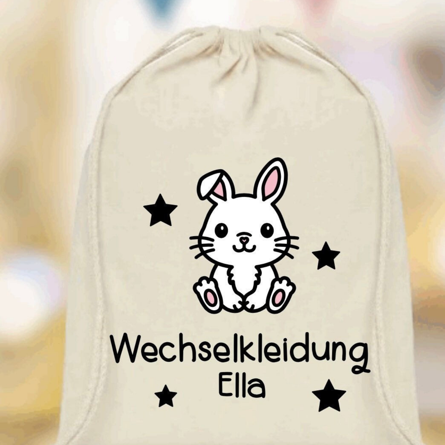 Wechselbeutel Kita / personalisierter Stoffbeutel für Wechselwäsche Kindergarten