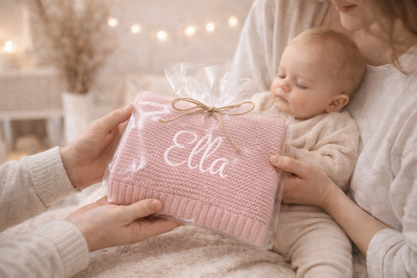 Personalized baby blanket / embroidered name