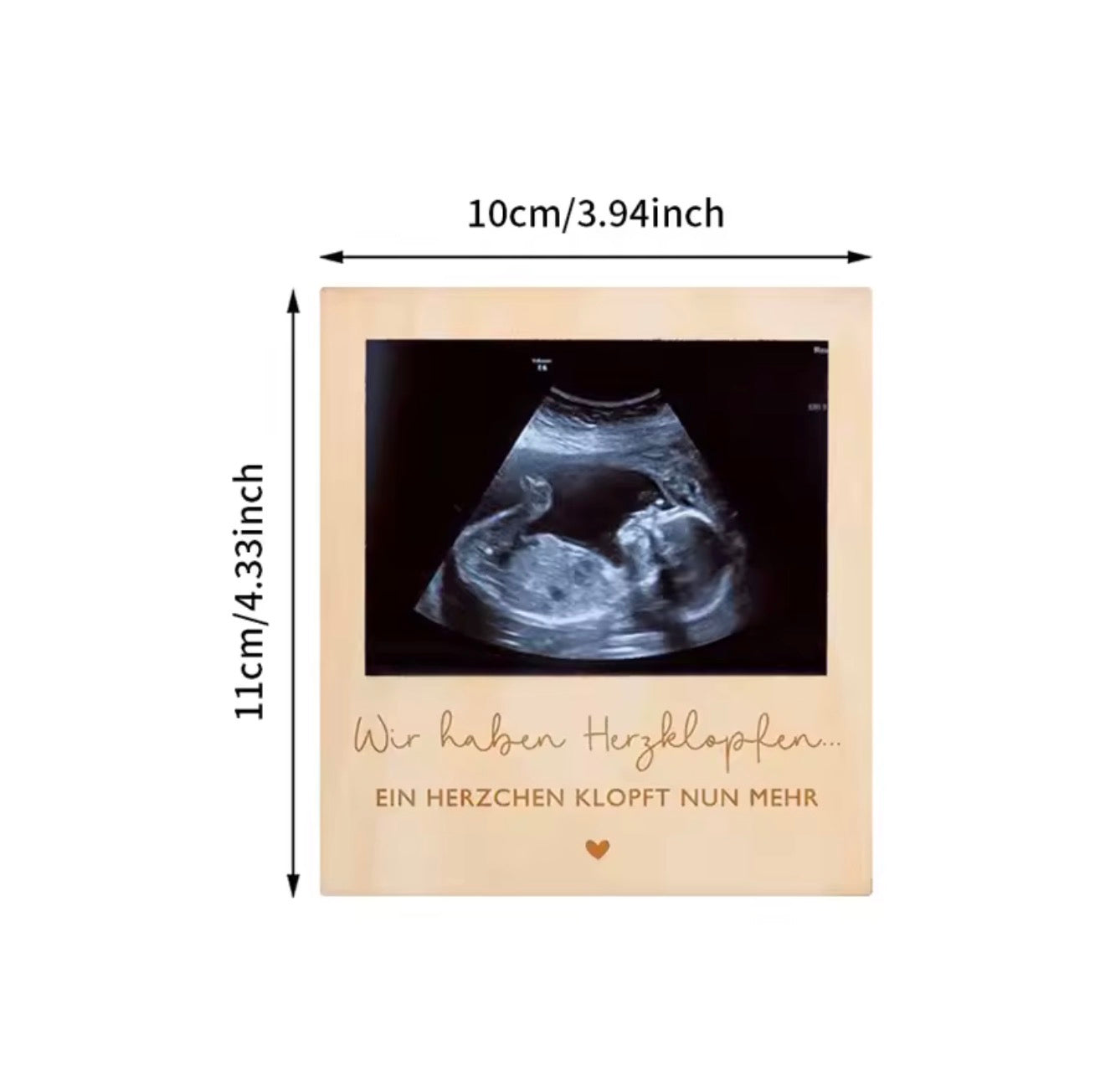 Schwangerschaft verkünden mit Ultraschallbild – Emotionale Baby-Ankündigung Idee für werdende Eltern