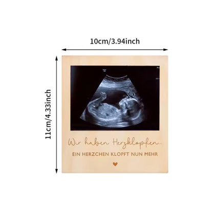 Schwangerschaft verkünden mit Ultraschallbild – Emotionale Baby-Ankündigung Idee für werdende Eltern