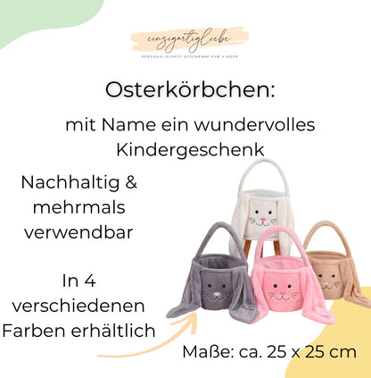 Osterkörbchen mit Name | personalisierter Osterkorb für Kinder