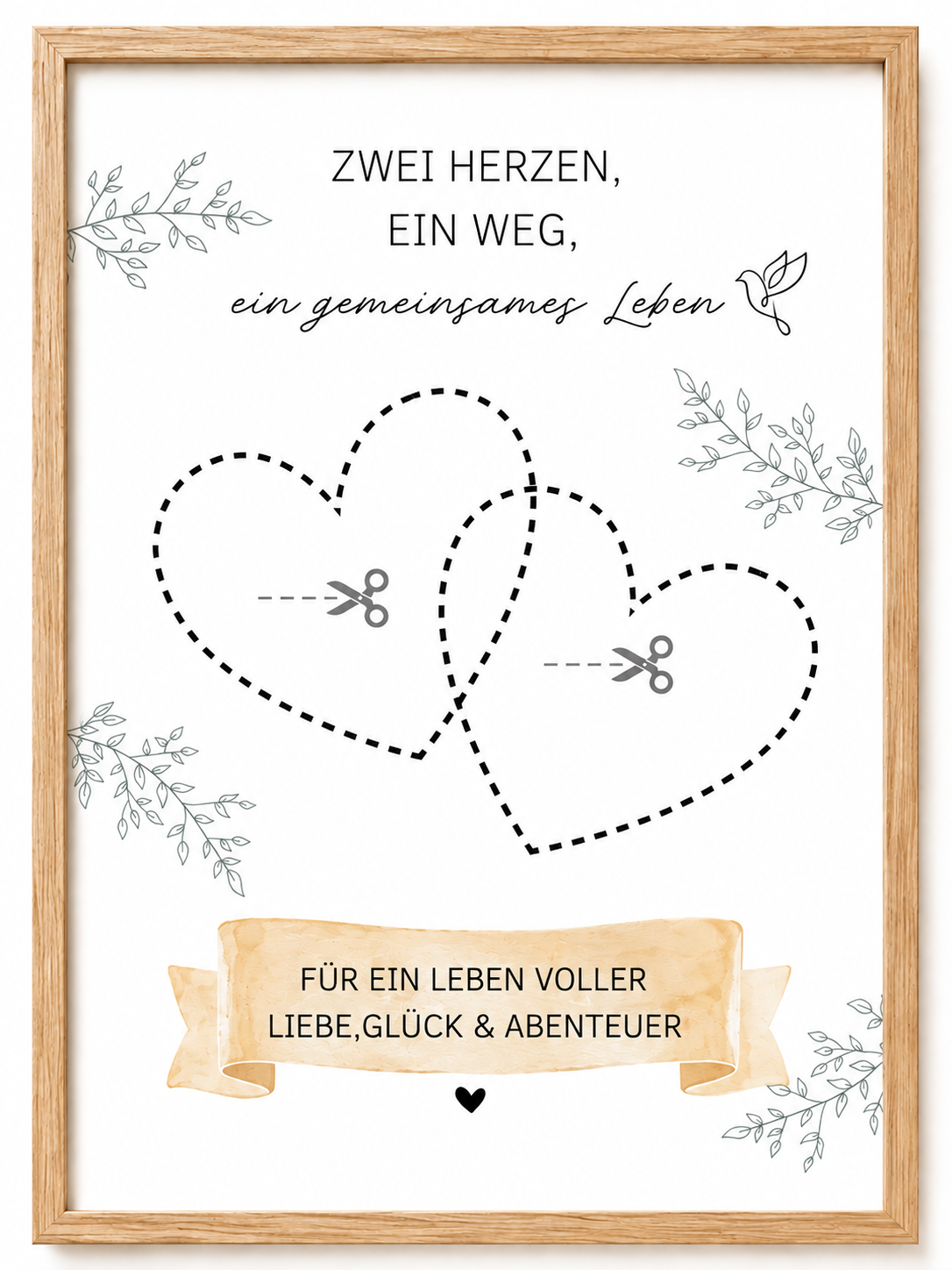 Geldgeschenk zur Hochzeit selber machen – Herzen ausschneiden und Geldscheine einlegen