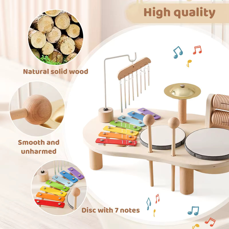 Holz-Musikinstrument als Geschenk zur Taufe oder zum 1. Geburtstag
