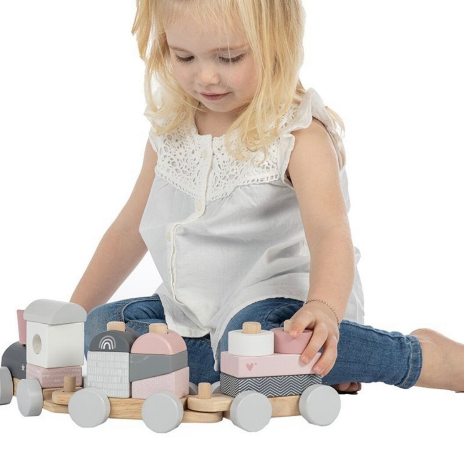 Holzspielzeug für Kinder mit Name / Holzeisenbahn personalisiert - einzigartigliebe