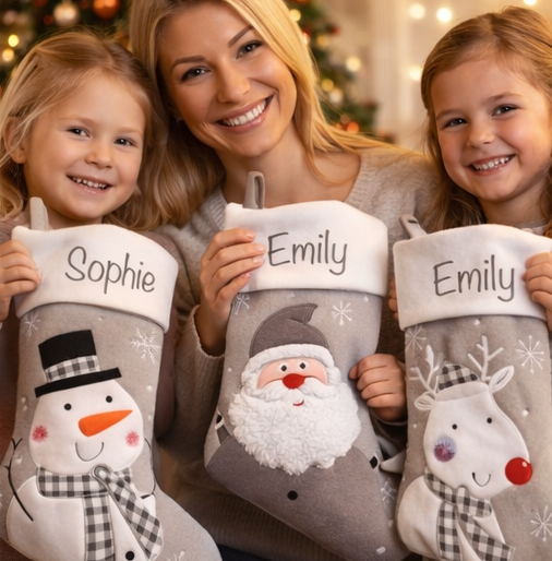 Kamindeko für Familien zur Weihnachtszeit - Personalisiertes Weihnachtsgeschenk für Familien 