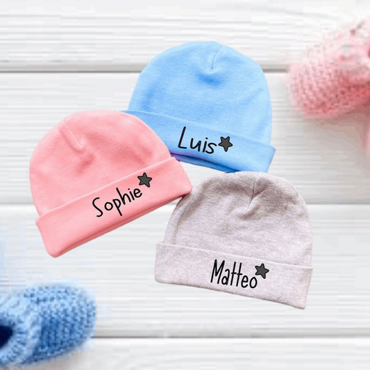 Baby Mütze mit Name - einzigartigliebe