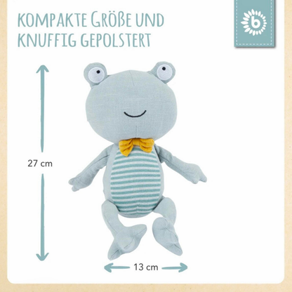 Kuscheltier Frosch personalisiert mit Name - einzigartigliebe