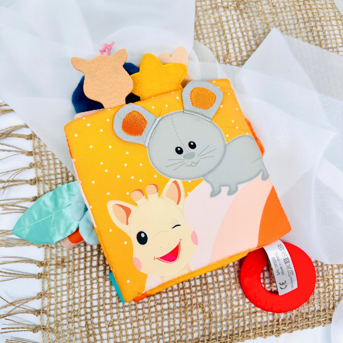 Buggybuch personalisiert mit Name / Sophie la Girafe - einzigartigliebe