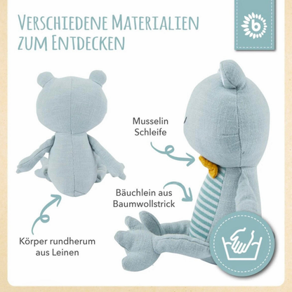 Kuscheltier Frosch personalisiert mit Name - einzigartigliebe