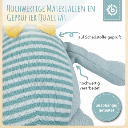 Kuscheltier Frosch personalisiert mit Name - einzigartigliebe