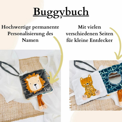 Buggybuch personalisiert mit Name / Tiere - einzigartigliebe