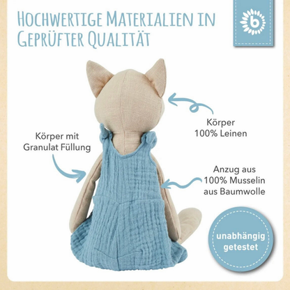Kuscheltier Fuchs personalisiert mit Name - einzigartigliebe