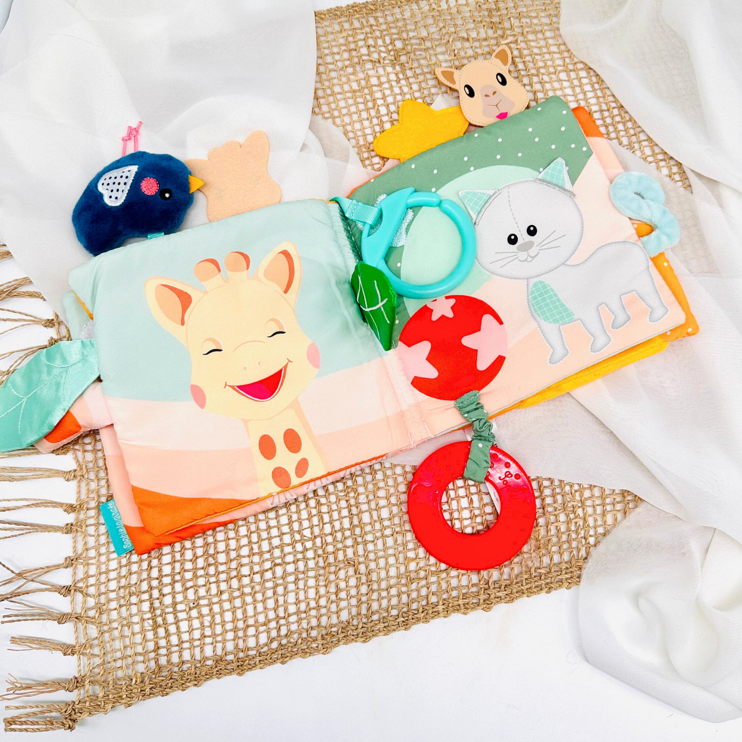 Buggybuch personalisiert mit Name / Sophie la Girafe - einzigartigliebe