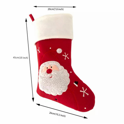 Personalisierter Weihnachtsstrumpf mit Name / Nikolausstrumpf / Kamin Deko - einzigartigliebe