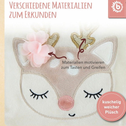 Knistertuch Reh Ella personalisiert - einzigartigliebe