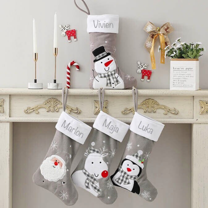 Personalisierter Nikolausstiefel mit Name / Weihnachtsstrumpf / Kamin Deko - einzigartigliebe
