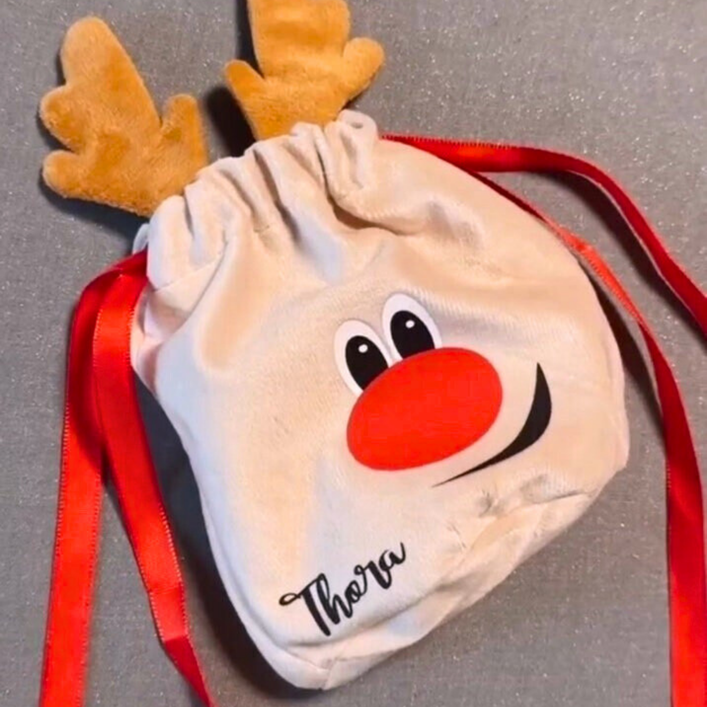 Personalisierter Geschenksack mit Name / Geschenkbeutel Weihnachten - einzigartigliebe