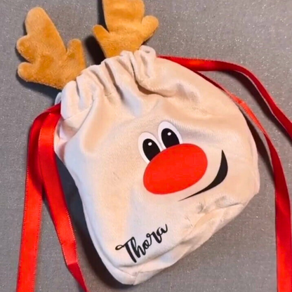 Personalisierter Geschenksack mit Name / Geschenkbeutel Weihnachten - einzigartigliebe