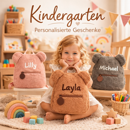 Kindergarten Kind Rucksack für Kleinkinder, Rucksack mit gesticktem Namen für Kinder 