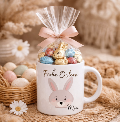 Kindertasse für Ostern - Geschenk zu Ostern für Kinder - Ostertasse mit Name 
