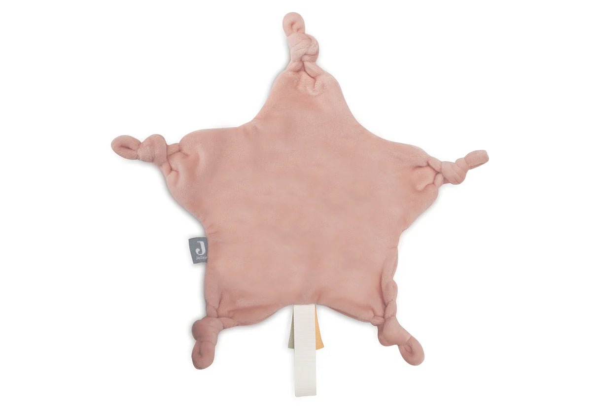 Baby kuscheltuch in rosa Schmusetuch Stern – personalisiertes Jollein Mädchen Geschenk mit Namen
