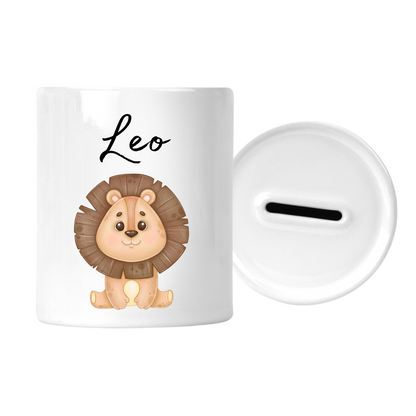 Personalized money box for children / with name
