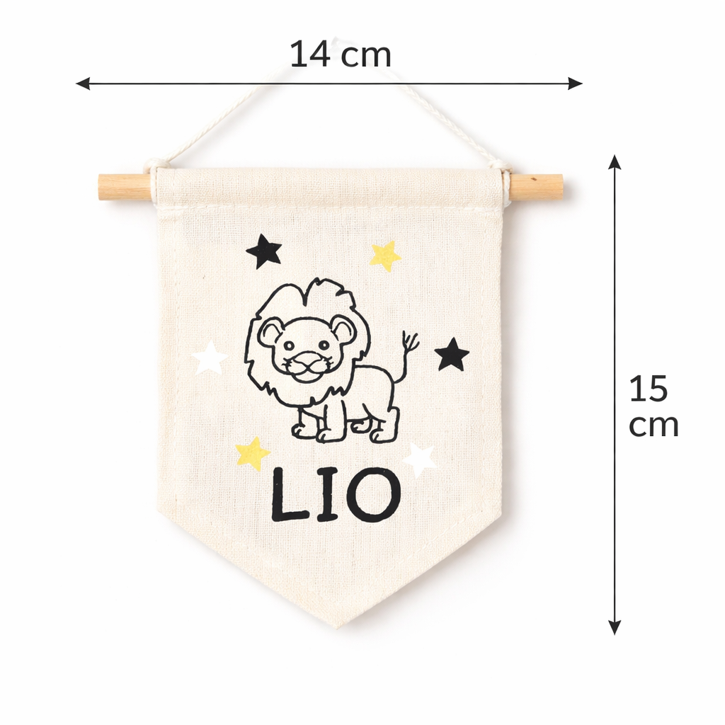 Kinderzimmer Wanddeko mit Maßen 14 x 15 cm, Kleines Geschenk für Kinder persönlich 