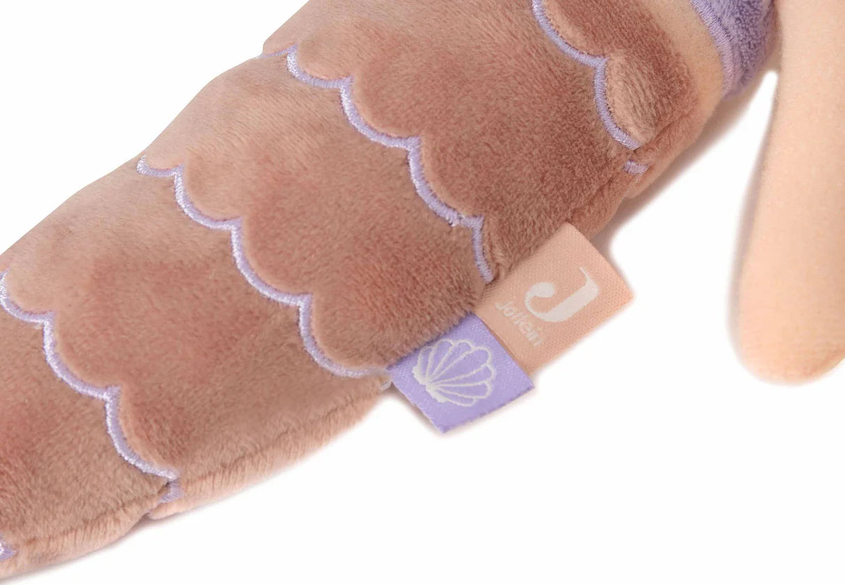 Meerjungfrau Kuscheltier Rosa mit Personalisierung – ideales Geschenk zur Geburt oder Taufe mit Name & Geburtsdaten