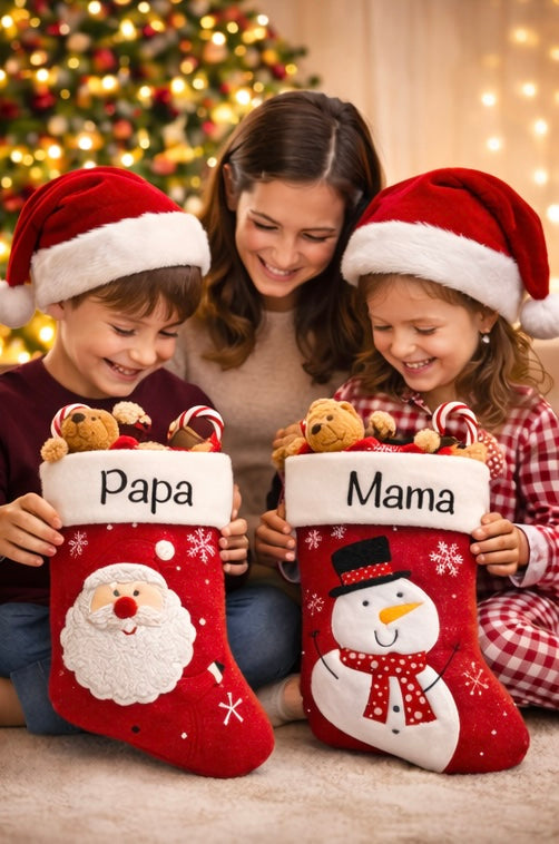 Nikolausstrumpf für Mama und Papa - besondere Weihnachtsgeschenke mit Personalisierung 