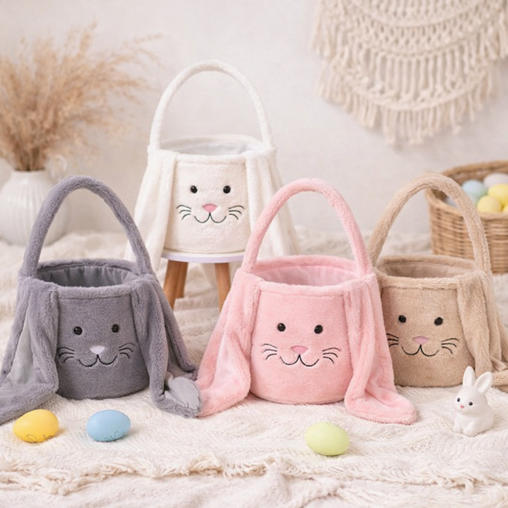 Osterkörbchen personalisiert im modernen Boho Stil, Ostergeschenk mit Name