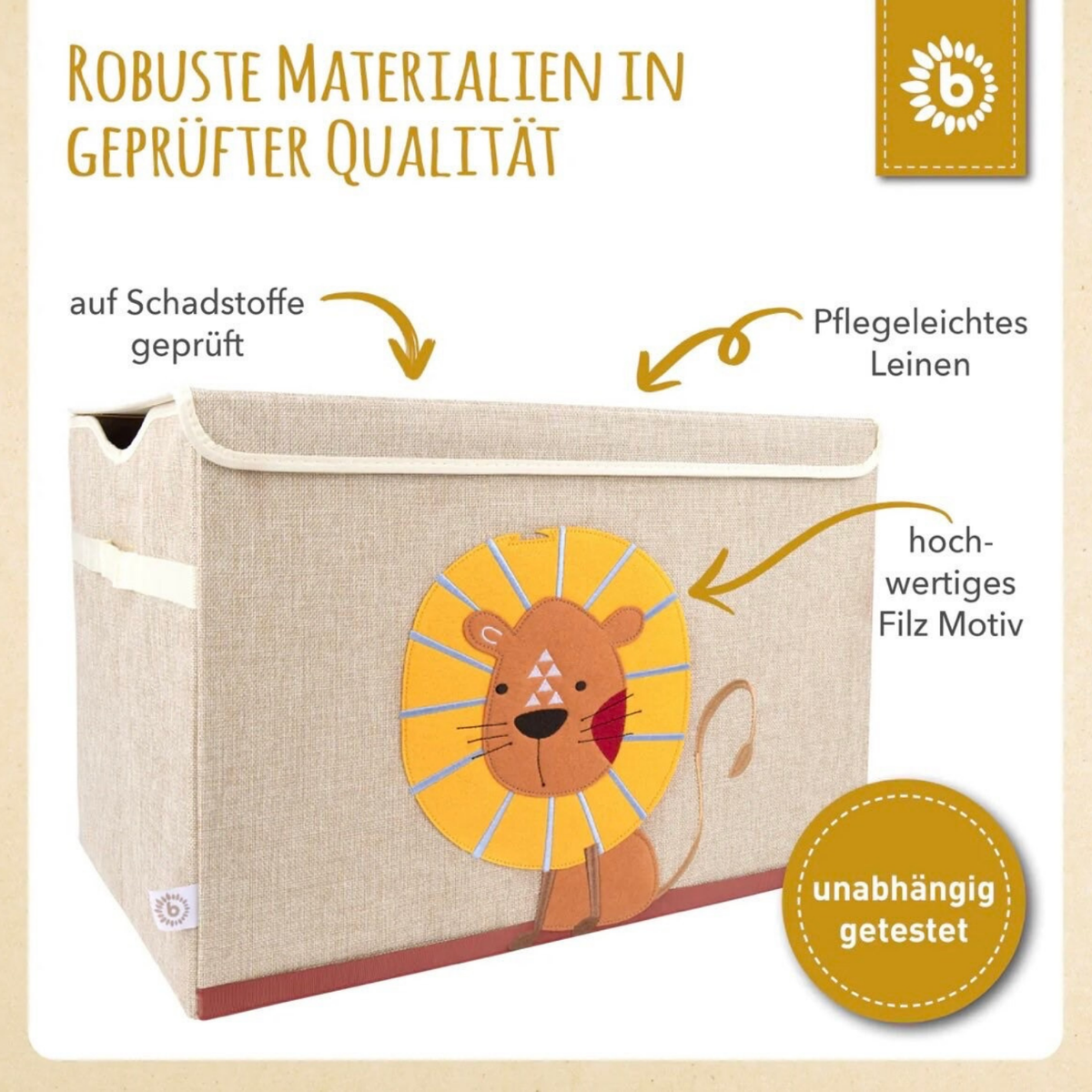 Detailaufnahme des Produkts und seiner sorgfältigen Verarbeitung