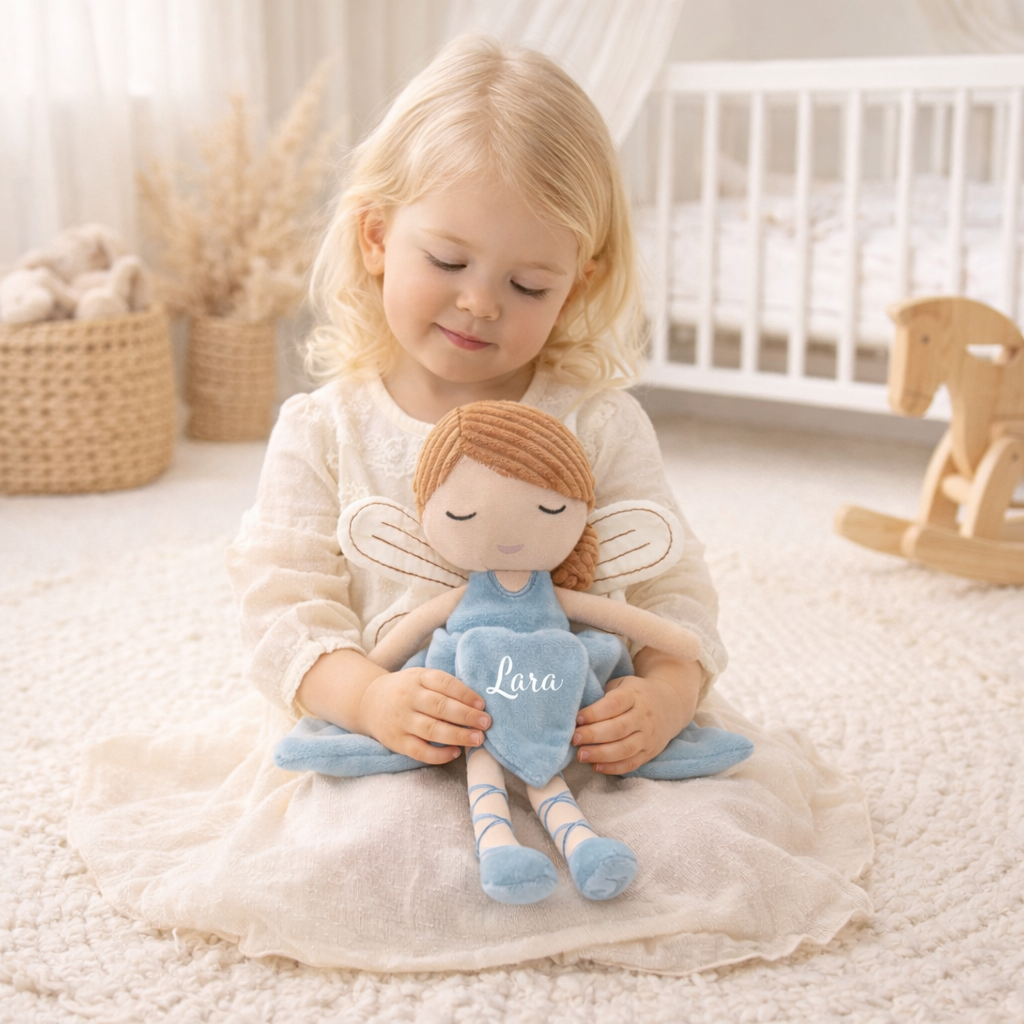 Personalisierte Fee mit Name bedruckt. Geschenkidee für Mädchen zum Geburtstag 