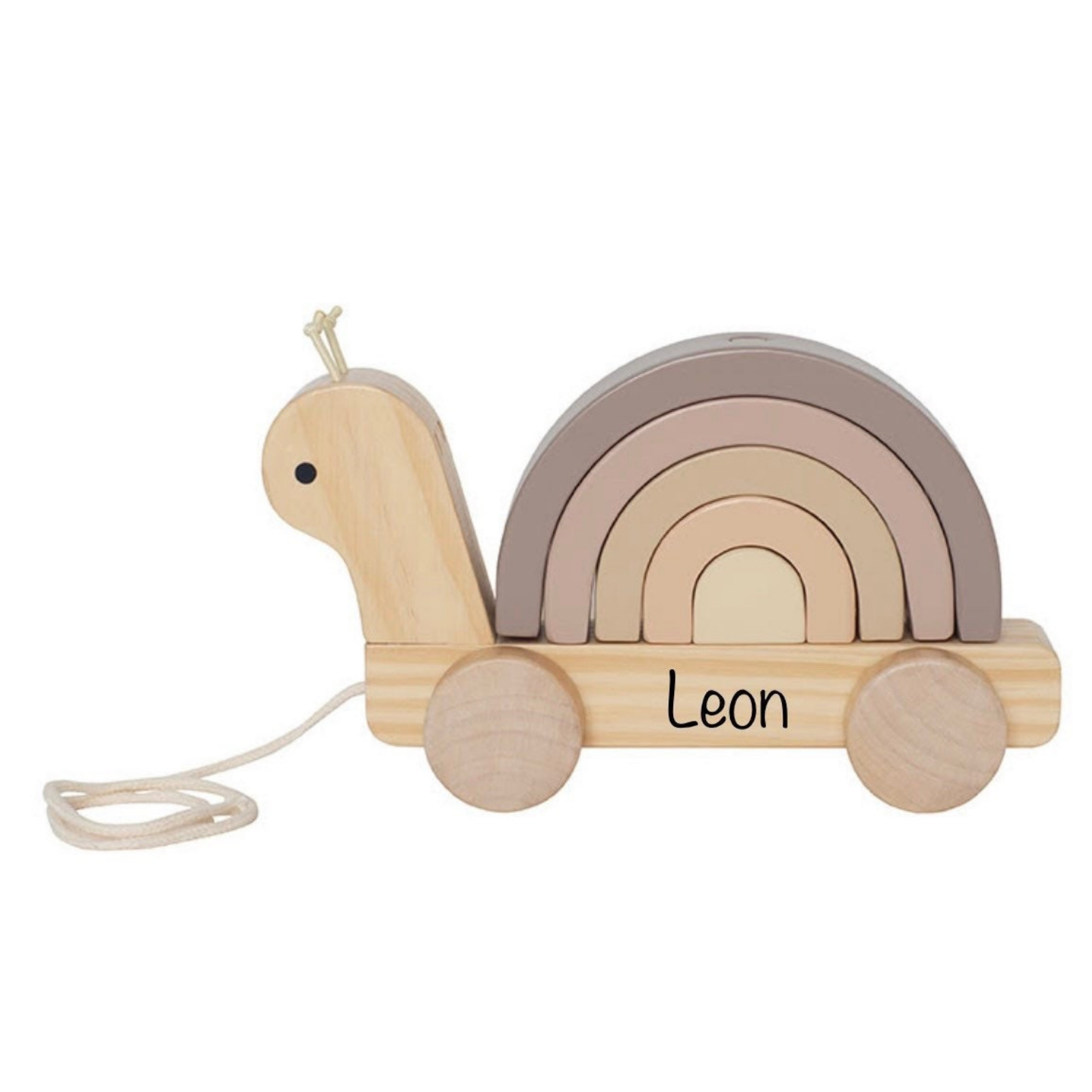 Personalisierte Holz Schnecke als Geschenkidee für Taufe oder Geburtstag