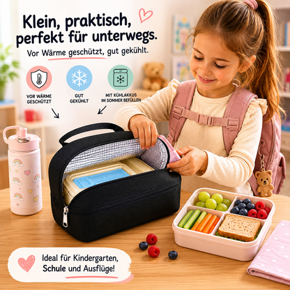 Personalisierte Kinder Kühltasche mit hochwertiger Stickerei und modernem Cord Design