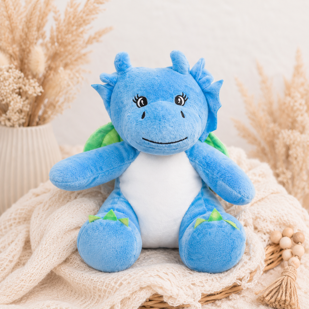 Personalisierter Dino mit Wunschname – individuelles Kuscheltier für Babys und Kinder