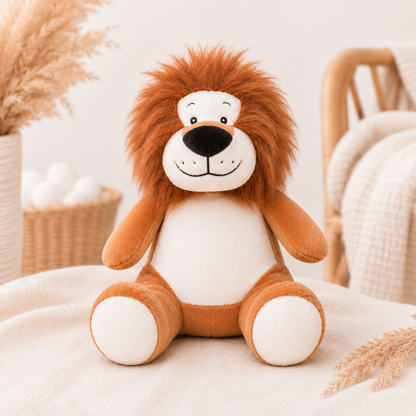 Personalisierter Löwe mit Wunschname – weiches Kuscheltier für Jungen und Mädchen