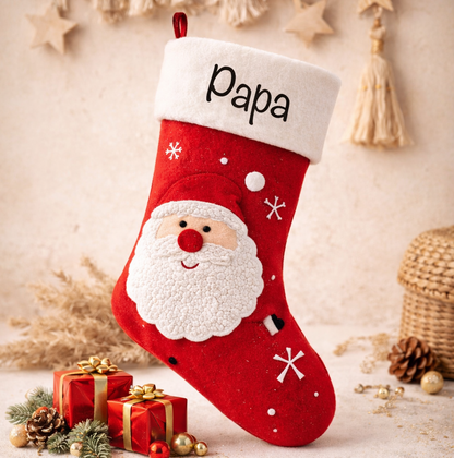 Personalisierter Nikolausstrumpf Zum befüllen für Kinder - Geschenke für Familie Weihnachten - Deko für Kamin
