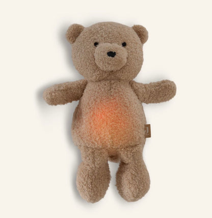     Personalisiertes Geschenk zur Geburt mit Kuscheltier und Namen.