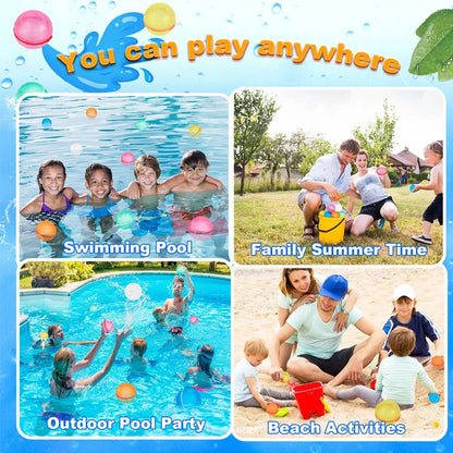 Reusable Water Balloons – Set of 6 for Kids