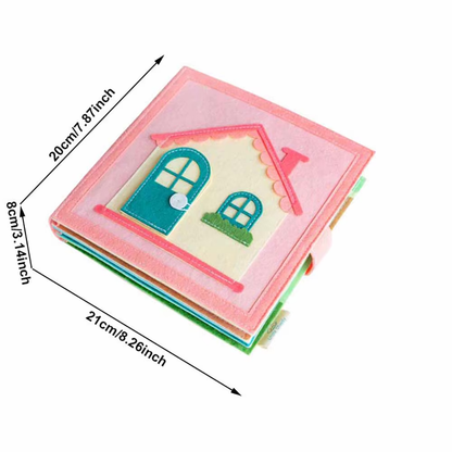 Filzbuch Kinder 1 Jahr Mädchen Haus / Aktivitätsbuch / Quietbook - einzigartigliebe