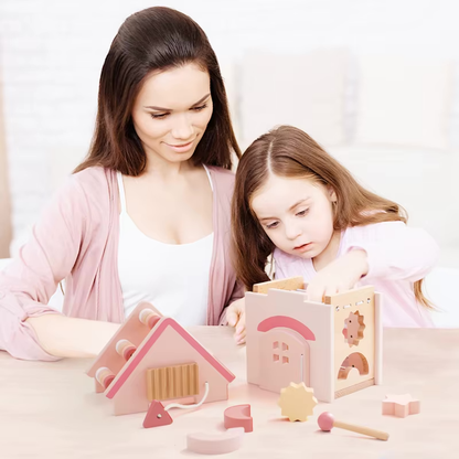 Stacking castle / motor skills cube