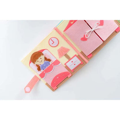 Filzbuch Kinder 1 Jahr Mädchen Haus / Aktivitätsbuch / Quietbook - einzigartigliebe
