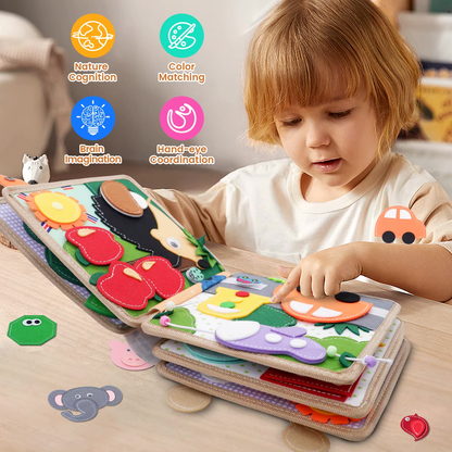 Filzbuch Kinder 1 Jahr / Aktivitätsbuch / Quietbook - einzigartigliebe