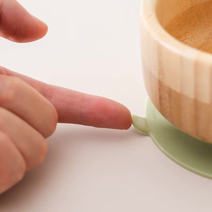 Personalisierter Babyteller mit Saugnapf/Dino Kinderteller