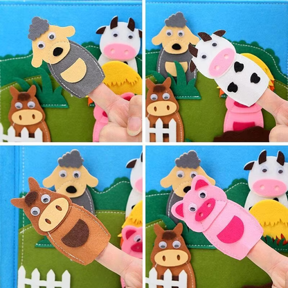 Filzbuch Kinder 1 Jahr Bauernhof / Aktivitätsbuch / Quietbook - einzigartigliebe